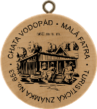 Turistická známka č. 653 - Chata Vodopád - Malá Fatra
