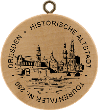 Turistická známka č. 280 - DRESDEN . HISTORISCHE ALTSTADT