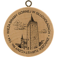 Turistická známka č. 154 - Wieża Bramy Górnej w Głuchołazach