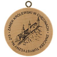 Turistická známka č. 215 - Zamek Królewski w Chęcinach 
