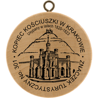 Turistická známka č. 301 - Kopiec Kościuszki w Krakowie
