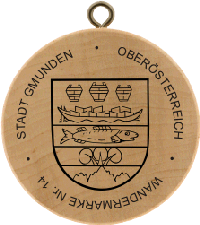Turistická známka č. 14 - STADT GMUNDEN- OBERÖSTERREICH