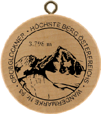 Turistická známka č. 93 - GROßGLOCKNER - HÖCHSTE BERG ÖSTEREREICHS