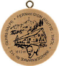 Turistická známka č. 112 - GEHRENALPE . Fernregion