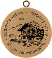 Turistická známka č. 125 - KÖGELE HÜTTE