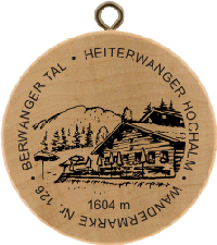 Turistická známka č. 126 - HEITERWANGER HOCHALM