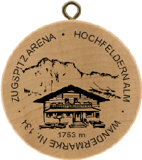 Turistická známka č. 134 - HOCHFELDERN ALM