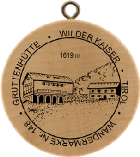 Turistická známka č. 148 - GRUTTENHÜTTE - WILDER KAISER - TIROL