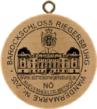 Turistická známka č. 205 - BAROCKSCHLOSS RIEGERSBURG