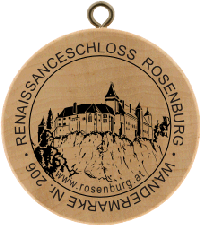 Turistická známka č. 206 - Renaissanceschloss Rosenburg