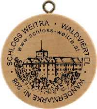 Turistická známka č. 208 - Schloss Weitra - Waldviertel