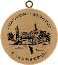 Turistická známka č. 22 - BALATONAKALI – ÉSZAKI PART