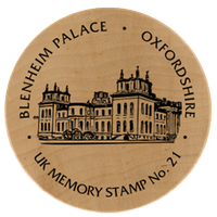 Turistická známka č. 21 - Blenheim Palace, Oxfordshire, England