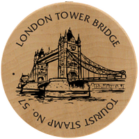 Turistická známka č. 57 - London Tower Bridge, London, England
