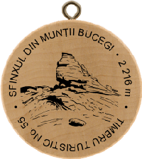 Turistická známka č. 55 - SFINXUL DIN MUNTII BUCEGI, 2 216 m