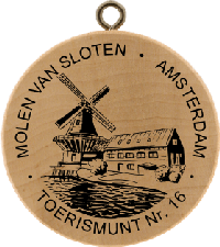 Turistická známka č. 16 - KUIPERIJMUSEUM,  AMSTERDAM-SLOTEN