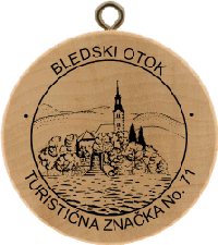 Turistická známka č. 71 - BLEDSKI OTOK