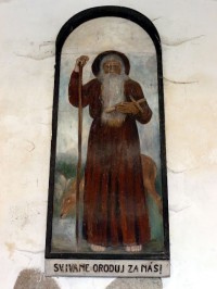 Svatý jan pod Skalou - obraz poustevníka Ivana u léčivého pramene 