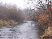 Podzimní řeka Morávka