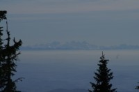 Alpy - vyfocené z Roklanu (únor 2008)
