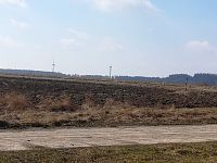 výhled od maletínského hřbitova na větrné elektrárny směr Svojanov- Žipotín