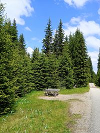 Sezení u rozcestníku Teplá Vltava