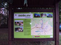 Ondřejov - info cedule z Ladovské trasy