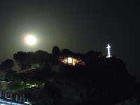 svatý vrch Peňón del Santo v noci