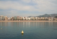 Lloret de Mar - pohled na pláž a město