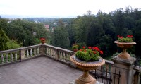 Opočno - výhled z terasy zámku