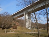 Nuselský most a park Folimanka