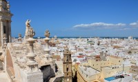 Cádiz, pohled na město z katedrály