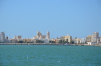 Cádiz, část města s novou katedrálou
