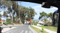 Tanger - výhled z busu na rezidenční ulici