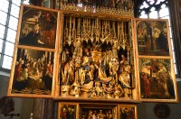 gotický skládací oltář