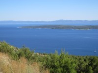 Pohled na ostrovy Ščedro a Korčula