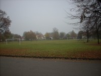 Fotbalové hřiště v centru obce