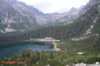 Popradské pleso v Mengusovské dolině. Páté největší pleso na slovenské straně Tater.