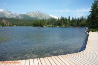 Štrbské pleso v Mlynické dolině. Druhé největší pleso na slovenské straně Tater.