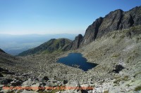 Nižné Wahlenbergovo pleso a Soliské plísko ve Furkotské dolině.