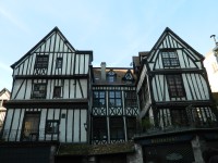 hrázděné domy v Rouen