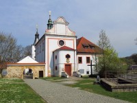 43 Dobřichovice, zámek a kostel sv.Judy a Tadeáše