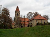 01 Štěchovice, kostel sv.Jana Nepomuckého a fara