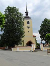 16 Louńovice, kostel Nanebevzetí Panny Marie