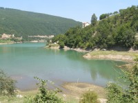 jezero Gazivode před klášterem
