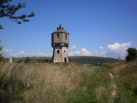 Vodárenská věž v Solotvinu na Ukrajině