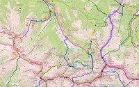 Slovensko - Západní Tatry: Roháče - mapa trasy Zverovka - Brestová - Salatín a zpět