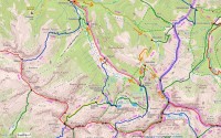 Slovensko - Západní Tatry: Roháče - mapa trasy Zverovka - Rákoň - Volovec