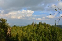 Rychlebské hory: Vysoký kámen (výhled na polskou stranu)