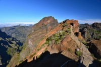 Madeira: chodník z Pico do Arieiro směrem na Pico Ruivo